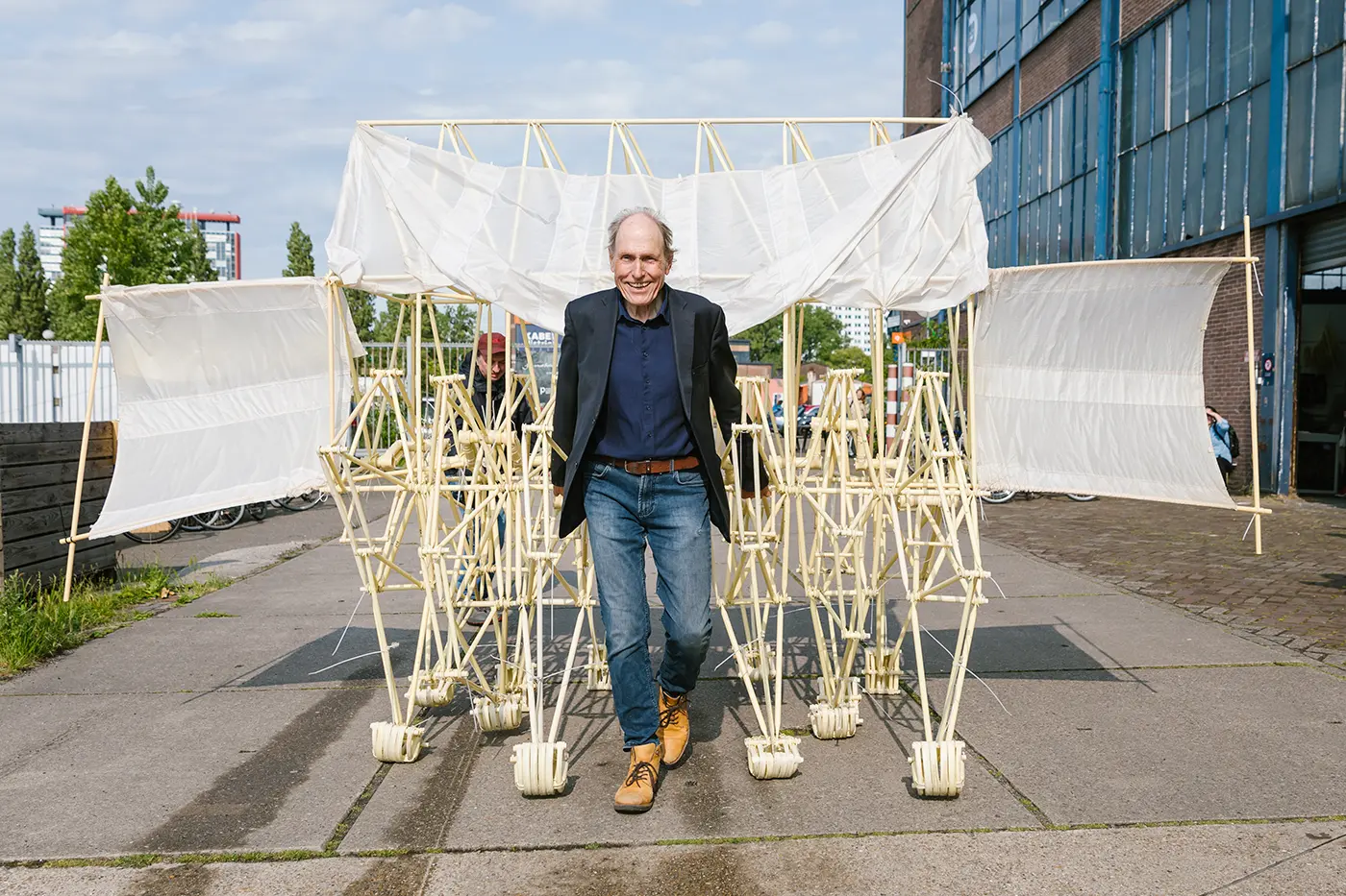 Eventfotografie bedrijfsfotografie Opening Strandbeesten Theo Jansen Delft